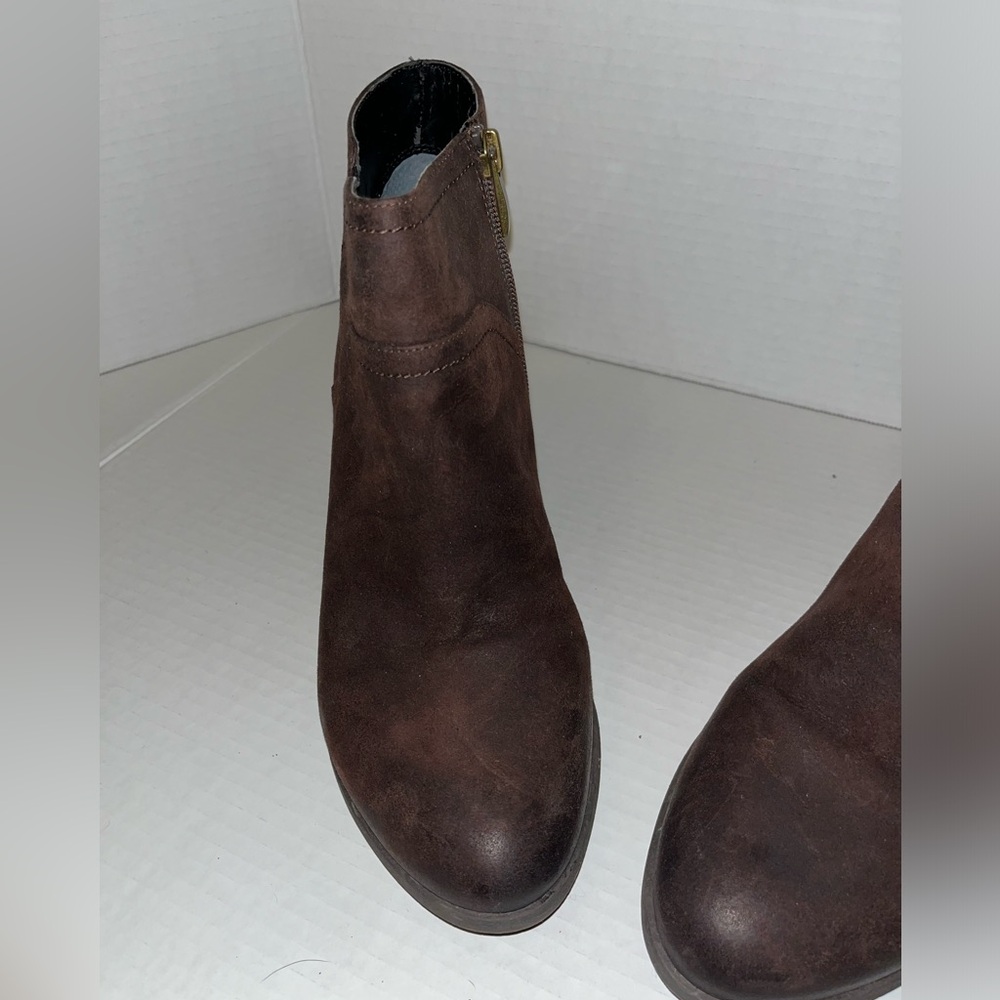 Franco Sarto Brown Domino Ankle Boots 9.5M - Picture 8 of 12